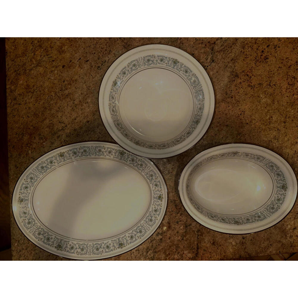 Noritake Monteleone #7569 Japan Oval Serving Platters x 3.  Excellent condition